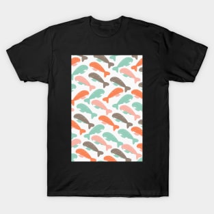 Happy pattern with little whales T-Shirt